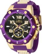 Invicta Herreklokke 40895 Speedway Lilla/Plast Ø51.5 mm