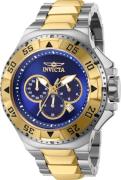 Invicta Herreklokke 43650 Excursion Blå/Gulltonet stål Ø50 mm