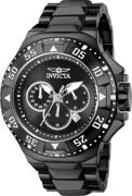 Invicta Herreklokke 43646 Excursion Sort/Stål Ø50 mm