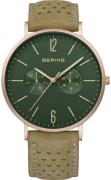 Bering Herreklokke 14240-668 Classic Grønn/Lær Ø41 mm