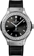 Hublot Dameklokke 565.NX.1470.LR.1204 Classic Fusion Sort/Gummi Ø38