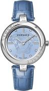 Versace Dameklokke VE2J00121 Lady Blå/Lær Ø38 mm