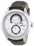 Festina Herreklokke F16573-2 Dress Hvit/Lær Ø45 mm