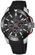 Festina Herreklokke F20642-4 Chrono Bike Sort/Gummi Ø47 mm