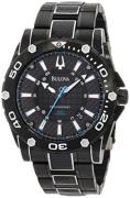 Bulova Herreklokke 96B153 Precisionist Sort/Carbon Ø45 mm