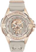 Philipp Plein Dameklokke PWNAA1323 High-Conic Antikkhvit/Gummi Ø41 mm