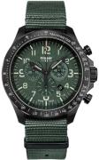 Traser H3 Herreklokke 109463 P67 Officer Chrono Grønn/Tekstil Ø46 mm