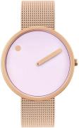 PICTO Dameklokke 43382-1120 Classic Lilla/Rose-gulltonet stål Ø40 mm