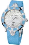 Ulysse Nardin Dameklokke 8103-101E-3C-10.13 Ladies Diver Hvit/Gummi