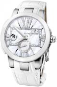 Ulysse Nardin Dameklokke 243-10-391 Ladies Executive Hvit/Lær Ø40 mm