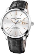 Ulysse Nardin Herreklokke 8153-111-2-90 Classico Sølvfarget/Lær