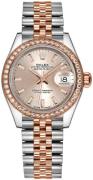 Rolex Dameklokke 279381RBR-0001 Lady-Datejust 28 Rosegullfarget/18