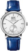 A. Lange & Söhne Herreklokke 381.041 Saxonia Sølvfarget/Lær