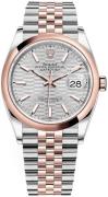 Rolex Dameklokke 126201-0033 Datejust 36 Sølvfarget/18 karat rosé