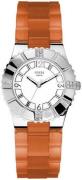 Guess Dameklokke W95087L2 Hvit/Gummi Ø34 mm