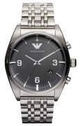 Emporio Armani Herreklokke AR0369 Sort/Stål Ø42 mm