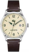 Lacoste Herreklokke 2011107 Antikkhvit/Lær Ø43 mm