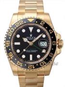 Rolex GMT-Master II Herreklokke 116718LN-0001 Sort/18 karat gult gull