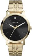 Fossil 99999 Herreklokke BQ2416 Sort/Gulltonet stål Ø44 mm