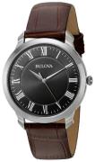 Bulova Dress Herreklokke 96A184 Sort/Lær Ø41 mm