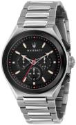 Maserati Triconic Herreklokke R8873639002 Sort/Stål Ø43 mm