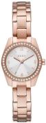 DKNY Nolita Dameklokke NY2921 Sølvfarget/Rose-gulltonet stål Ø26 mm