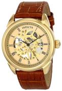 Invicta Specialty Herreklokke 17186 Gulltonet/Lær Ø42 mm