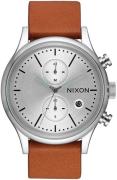 Nixon 99999 Herreklokke A11632853-00 Sølvfarget/Lær Ø41 mm