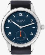 Nomos Glashütte Club Herreklokke N-741 Blå/Tekstil Ø37 mm