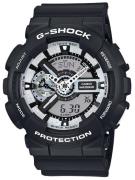 Casio G-Shock Herreklokke GA-110BW-1AER Hvit/Resinplast Ø51 mm