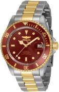 Invicta Pro Diver Herreklokke 35704 Rød/Gulltonet stål Ø40 mm