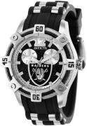 Invicta Nfl Dameklokke 35793 Sort/Stål Ø40 mm