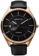 Bering 99999 Herreklokke 16243-462 Sort/Lær Ø43 mm