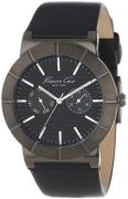 Kenneth Cole Dress Sport Herreklokke KC1929 Sort/Lær Ø42 mm