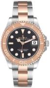 Rolex Yacht-Master 37 Herreklokke 268621-0004 Sort/18 karat rosé