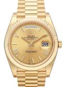 Rolex Day-Date 40 Herreklokke 228238-0006 Champagnefarget/18 karat