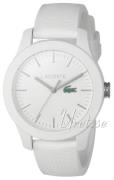 Lacoste 12.12 Dameklokke 2000954 Hvit/Gummi Ø38 mm