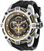 Invicta Nfl Herreklokke 35858 Sort/Gummi Ø52 mm