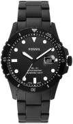 Fossil 99999 Herreklokke FS5659 Sort/Stål Ø42 mm