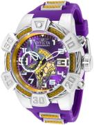 Invicta Nfl Herreklokke 35868 Lilla/Carbon Ø52 mm