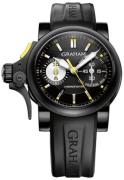 Graham Chronofighter Rac Trigger Herreklokke 2TRAB.B01A Sort/Gummi