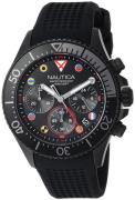 Nautica Herreklokke NAPWPC003 Sort/Gummi Ø44 mm