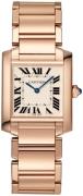 Cartier Dameklokke WGTA0030 Tank Francaise Sølvfarget/18 karat rosé