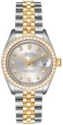 Rolex Dameklokke 279383RBR-0007 Lady-Datejust 28 Sølvfarget/18 karat