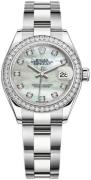 Rolex Dameklokke 279384RBR-0012 Lady-Datejust 28 Hvit/Stål Ø28 mm