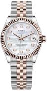 Rolex Dameklokke 278271-0026 Datejust 31 Hvit/18 karat rosé gull