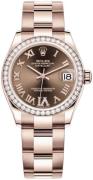 Rolex Dameklokke 278285RBR-0015 Datejust 31 Brun/18 karat rosé gull