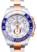Rolex Herreklokke 116681-0002 Yacht-Master II Hvit/18 karat rosé