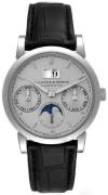 A. Lange & Söhne Herreklokke 330.025 Saxonia Sølvfarget/Lær