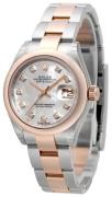 Rolex Dameklokke 279161-0014 Lady-Datejust 28 Hvit/18 karat rosé